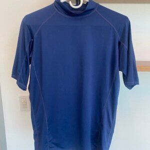 TSLA Mens Blue Compression Shirt / Great Condition! Mens Size Small (20" Across)